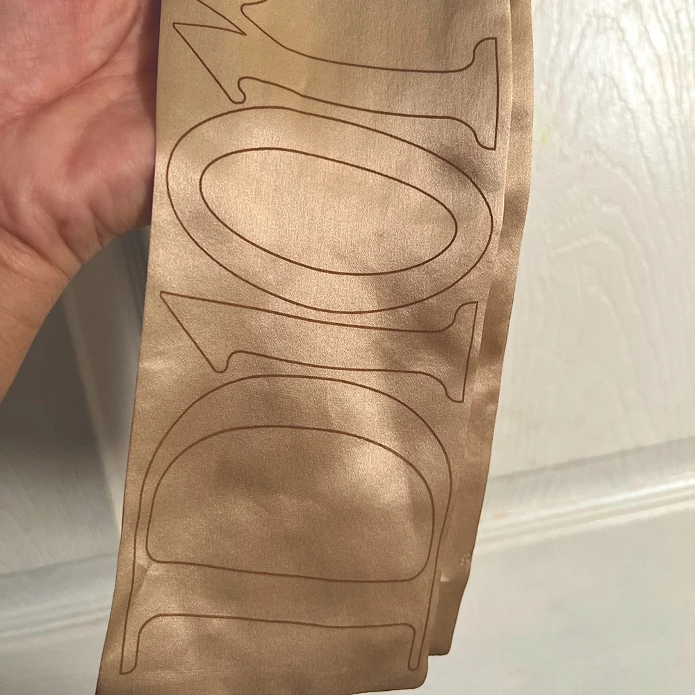 Dior Silk scarf cream color